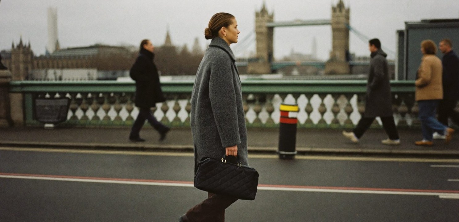 Commuters crossing a London street